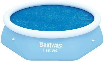 Bestway Flowclear™ Solarabdeckplane, Ø 210 cm, für runde 244 cm Fast Set™ Pools, blau