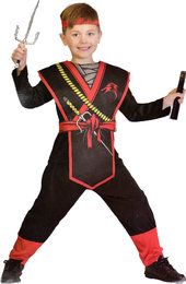Jungen Kostüm Verkleidung Fasching Karneval Party - Motiv 2 Ninja