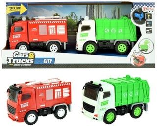 Friktion Feuerwehrwagen und Müllwagen mit L/T