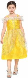 Katara 1749 - Prinzessinen-Kleid Belle / Belle aus Disney's für Karneval, Halloween, Prinzessin-Kindergeburtstag, Gelb