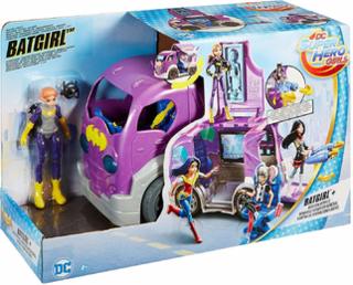 Mattel DVG94 - DC Comics - Super Hero Girls - Missions Fahrzeug, Kommandozentrale, Batgirl
