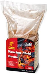 Flash Räucher-Mehl Buche 1kg Räucherspäne Buchenmehl BBQ Smoker Fisch Fleisch