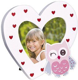 ZEP hp0244 Heart Bilderrahmen Kinder Holz violett