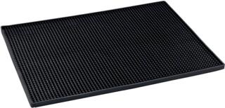 Wenko 54700100 Abtropfmatte Slim schwarz, für die Spülablage, Thermoplastischer Kunststoff (TPR), 42 x 1 x 30 cm, schwarz