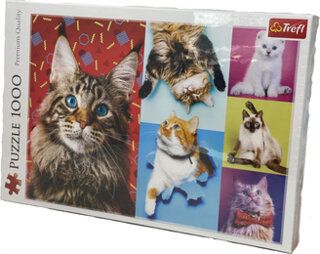 1000 teile Puzzle Katze Trefl