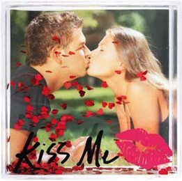 Schüttelrahmen Kiss Me 10x10 cm