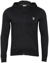 Playboy Kapuzen Sweat Kapuzenpullover Kapuzensweatshirt 40 schwarz