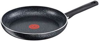 Tefal C2640402 Brut Stone Effect Bratpfanne, 24 cm, Schwarz