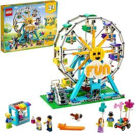 LEGO® Creator 31119 Creator Riesenrad Konstruktionsspielzeug, Freizeitpark, Spielzeug für Jungen und Mädchen ab 9 Jahren