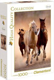 Clementoni 39168 Running Horses – Puzzle 1000 Teile, High Quality Collection, buntes Legespiel für die ganze Familie, Erwachsene