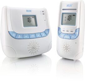 NUK Babyphone Eco Control+ DECT 267 mit Full Eco Mode, Display, Nachtlicht und Schlafliedfunktion   BWARE