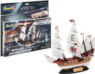 Revell REV-65661 Model Set HMS Revenge, 1:350 Modellbausatz + Zubehör, farbig