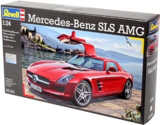 Revell Modellbausatz Auto 1:24 - Mercedes-Benz SLS AMG im Maßstab 1:24, Level 4, originalgetreue Nachbildung mit vielen Details,