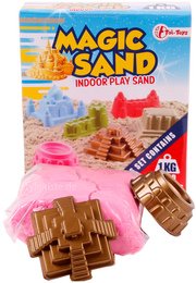 Magic Sand IndoorPlay Sand Kinetischen Sand pink 1000 gr & 2 Formen