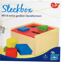 Beluga Holz Steckbox mit acht verschiedenen Steckformen