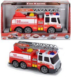 Dickie Toys 203308358 - Action Series Fire Brigade, Feuerwehrauto inklusive Batterien, 36 cm