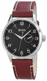 Hugo Boss Herren-Armbanduhr XL Analog Quarz Leder 1512723