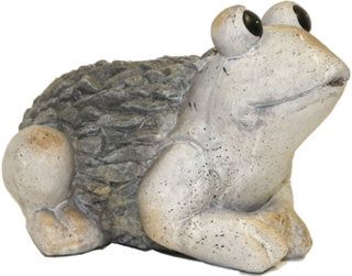 Frosch Dekofigur 34 cm Steinoptik