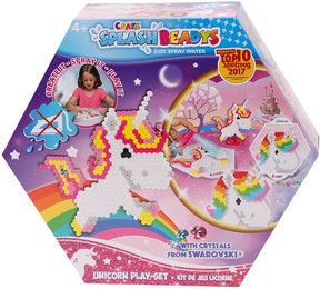 Einhorn CRAZE SPLASH BEADYS Spiel Set Wasserperlen Schablone Motive