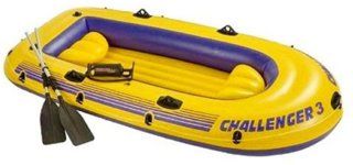 Schlauchboot Boot Paddelboot gelb geeignet für 3 Erwachsenen - Maximale Belastbarkeit 255 kg - ca. 295 x 137 x 43 cm - aufblasba
