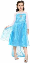 Katara 1099 - Frozen ELSA Eiskönigin Kleid Kostüm Verkleidung, Mädchen Kind, Fasching Karneval