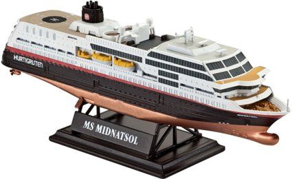 Revell Modellbausatz Schiff 1:1200 - MS Midnatsol im Maßstab 1:1200, Level 4, originalgetreue Nachbildung mit vielen Details, Kr