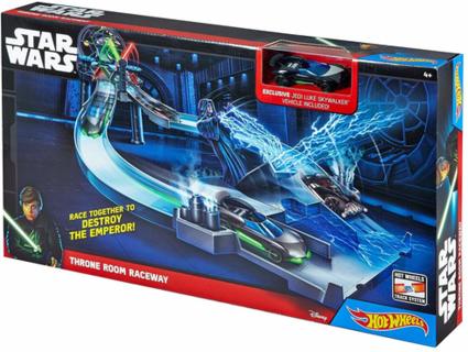 Mattel Hot Wheels Star Wars Track Set Assortito CHB13 Autorennbahn inkl. 1x Auto