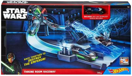 Mattel Hot Wheels Star Wars Track Set Assortito CHB13 Autorennbahn inkl. 1x Auto