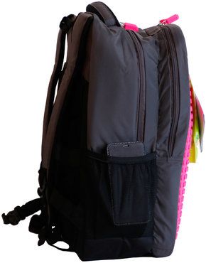 Upixel Trends Double Backpack Rucksack, 43 cm, 15.0 L(Schwarz/Magenta)