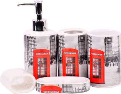 Badezimmer-Set 17-teilig WC Garnitur London online kaufen ... Badezimmer-Set 17-teilig WC Garnitur London online kaufen ...