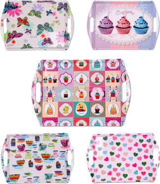 Serviertablett Kunststoff Rechteckiges Esstablett Servierplatten