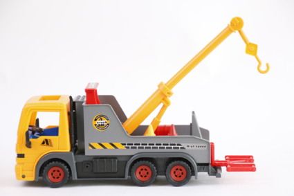 Abschleppwagen Abschlepp-LKW Truck in Orange  35cm