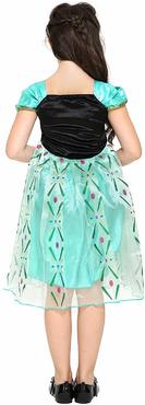 Anna Kostüm-Kleid für Kinder Inspiriert von Disney für Karneval, Fasching, Eiskönigin-Partys, Anna Grün