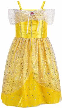 Katara 1749 - Prinzessinen-Kleid Belle / Belle aus Disney's für Karneval, Halloween, Prinzessin-Kindergeburtstag, Gelb