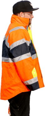 Seyn Workfasion 3 in 1 Arbeitswetterjacke Wasserdicht mit herausnehmbaren Plarfleece, Grösse XXL