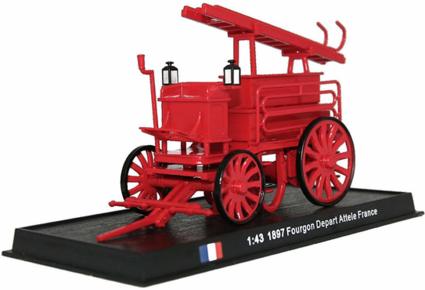 Fourgon Depart Attele - 1897 diecast 1:43 fire truck model (Amercom SF-11)