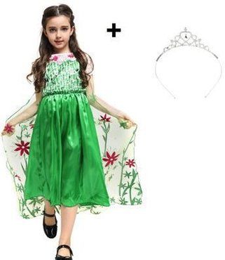 Katara 1842 - Eiskönigin Prinzessin Elsa Frozen Partyfieber Kostüm, Kleid Inklusive Diadem