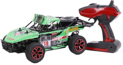 R/C Wild race Buggy grün 1:16 Car RTR Farb