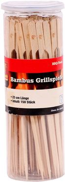 FLASH Bambus Grillspieße Dose á 150 Stück, 23 cm lang,