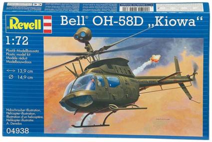 Revell GmbH 164.942,5 cm Bell oh-58d Kiowa Modell Set