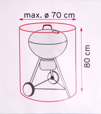 Abdeckhaube / Abdeckung für Rundgrill Ø 70x80cm