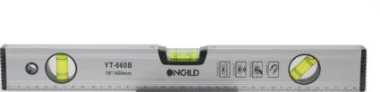 Alu Mini Wasserwaage 20 cm mit V-Nut für Rohre Pfosten Kraftixx