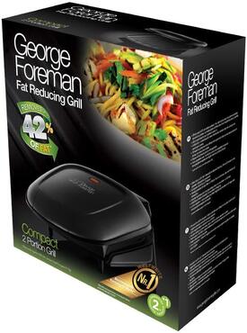 George Foreman 18840-56 Fitnessgrill Compact Grillplatte