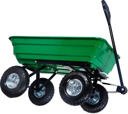 Bollerwagen Transportwagen Handwagen Gartenkarre Luftreifen Holz Gartenanhänger
