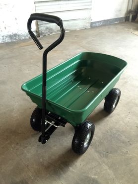 Bollerwagen Transportwagen Handwagen Gartenkarre Luftreifen Holz Gartenanhänger