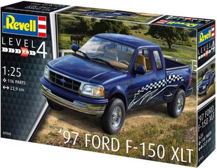 Revell 07045 1997 12 Modellbausatz 97 Ford F-150 XLT im Maßstab 1:25, Level 4