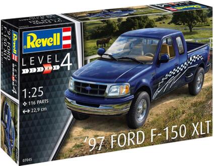 Revell 07045 1997 12 Modellbausatz 97 Ford F-150 XLT im Maßstab 1:25, Level 4