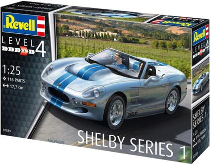 Revell 12 Modellbausatz 07039 „Shelby Series I“, Auto im Maßstab 1:25, Level 4, originalgetreue Nachbildung mit vielen Details