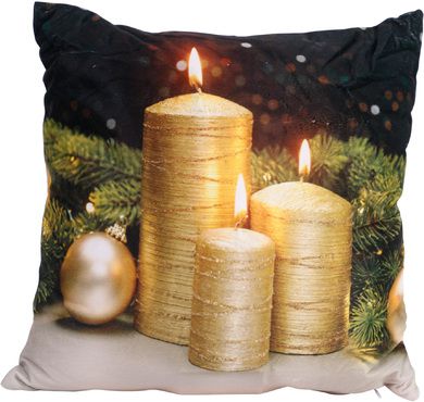 Style Dekokissen Weihnachten 40 X 40 cm MIT LED+Timer