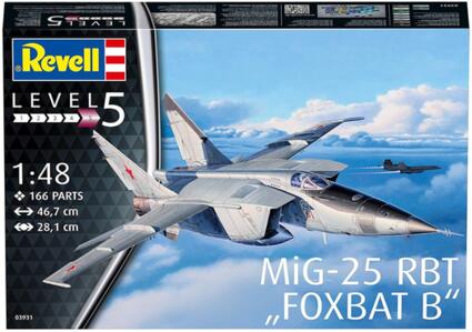 Revell 03931 - Modellbausatz, MiG-25 RBT, Foxbat B